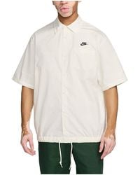 Nike - Club Button-Up Short Sleeve Oxford Shirt "Sail Fn3902 133" - Lyst