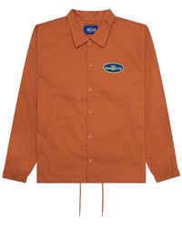 AWAKE NY - King Logo Twill Coaches Jacket "Rust" Awk Sp23 Ot007 Rus" - Lyst