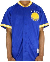 Mitchell & Ness - Nba Golden State Warriors Seasoned Pro Mesh Bf Ss Tee "Golden State Warriors" 418Th3106Agswih" - Lyst