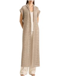 Brunello Cucinelli - Linen Silk Openwork Sweater "Lessive' Brun1268" - Lyst