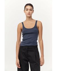St. Agni - Organic Cotton Slim Scoop Tank - Lyst