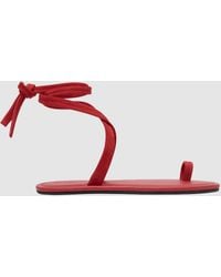 St. Agni - Tie Up Flat - Lyst