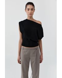 St. Agni - Cashmere Asymm Top - Lyst