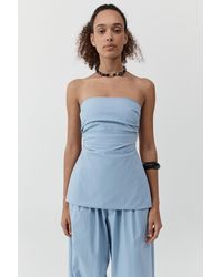 St. Agni - Strapless Tie Back Top - Lyst