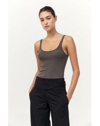 St. Agni - Organic Cotton Slim Scoop Tank - Lyst