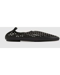 St. Agni - Perforated Square Toe Flat - Lyst