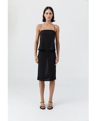 St. Agni - Silk Glass Beaded Skirt - Lyst
