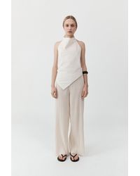 St. Agni - Cotton Tie Top - Lyst