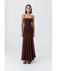 St. Agni - Sheer Silk Circle Hem Dress - Lyst