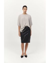 St. Agni - Leather Pencil Skirt - Lyst