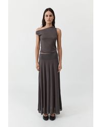 St. Agni - Fluid Jersey Skirt - Lyst