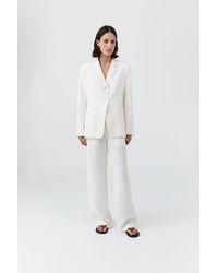 St. Agni - 90S Linen Blazer - Lyst