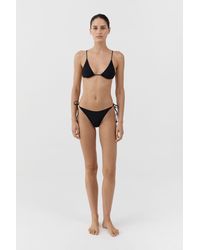St. Agni - Longline Triangle Bikini Top - Lyst