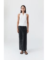 St. Agni - Halter Wrap Top - Lyst