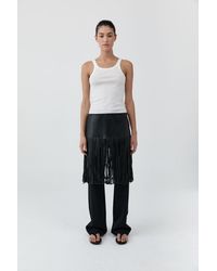 St. Agni - Fringe Belt Skirt - Lyst