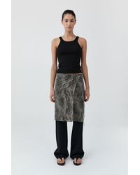 St. Agni - Savannah Silk Wrap Skirt - Lyst