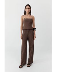 St. Agni - Silk Canvas Carter Trousers - Lyst