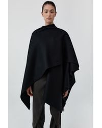 St. Agni - Wool Twill Poncho - Lyst