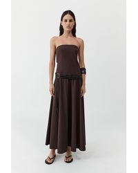 St. Agni - Strapless Rouleau Dress - Lyst