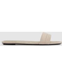 St. Agni - Suede Stitch Detail Slide - Lyst