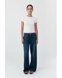 St. Agni - Classic Mid Rise Jeans - Lyst
