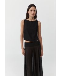 St. Agni - Textured Weave Top - Lyst
