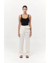 St. Agni - Organic Cotton Slim Scoop Tank - Lyst