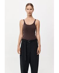 St. Agni - Organic Cotton Slim Scoop Tank - Lyst