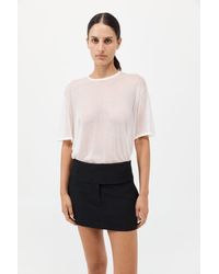 St. Agni - Sheer Oversized Tee - Lyst