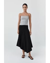 St. Agni - Asymm Drape Skirt - Lyst