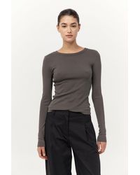 St. Agni - Organic Cotton Long Sleeve Top - Lyst