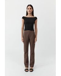 St. Agni - Silk Canvas 90S Minimal Pants - Lyst