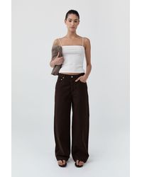 St. Agni - Canvas Classic Mid Rise Jeans - Lyst