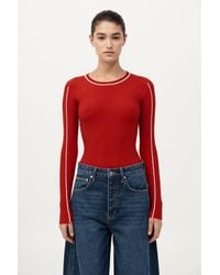 St. Agni - Fine Line Long Sleeve Top - Lyst