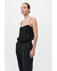 St. Agni - Feathered Silk Cami - Lyst