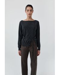 St. Agni - Cashmere Asymm Cardigan - Lyst
