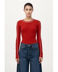 St. Agni - Fine Line Long Sleeve Top - Lyst