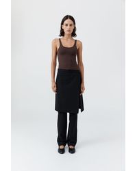 St. Agni - Soft Jersey Slim Scoop Tank - Lyst