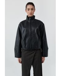 St. Agni - Cocoon Zip Leather Jacket - Lyst
