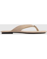 St. Agni - Suede Opanka Slide - Lyst