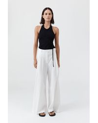 St. Agni - Soft Jersey Halter Top - Lyst