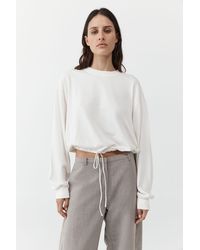St. Agni - Drawstring Long Sleeve Top - Lyst