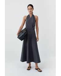 St. Agni - Halter Circle Hem Dress - Lyst