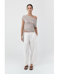 St. Agni - Fine Rouleau Crop Pants - Lyst