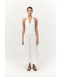 St. Agni - Halter Plunge Dress - Lyst