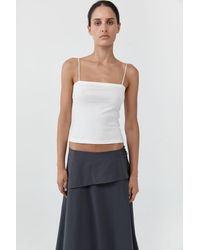 St. Agni - Organic Cotton Square Neck Cami - Lyst