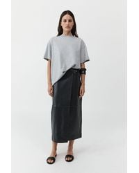 St. Agni - Leather Wrap Skirt - Lyst
