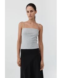 St. Agni - Organic Cotton Square Neck Cami - Lyst