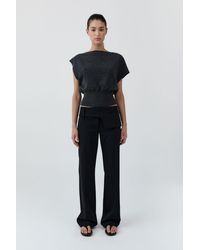 St. Agni - Belt Detail Pants - Lyst