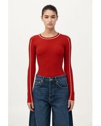 St. Agni - Fine Line Long Sleeve Top - Lyst